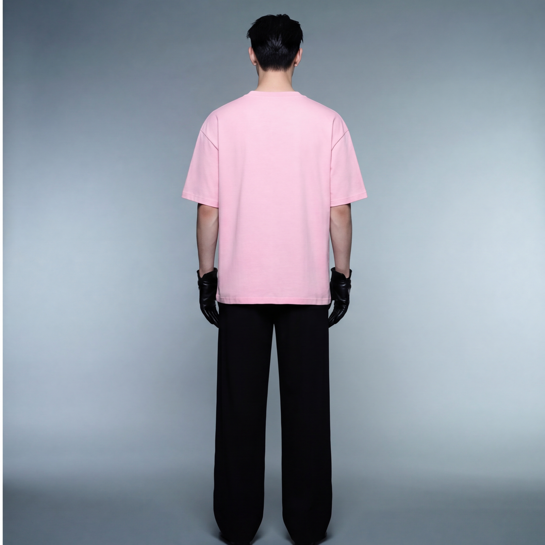blacklist-pink-bear-oversized-t-shirt model back