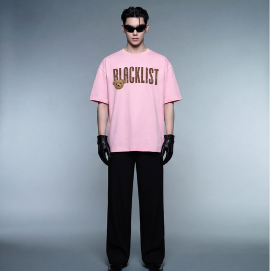 Blacklist Pink Bear Oversized T-Shirt