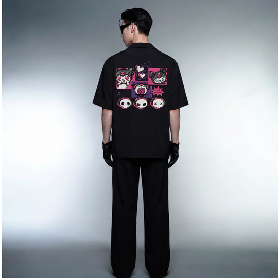 Blacklist Punk Princess Bowling Shirt – Black