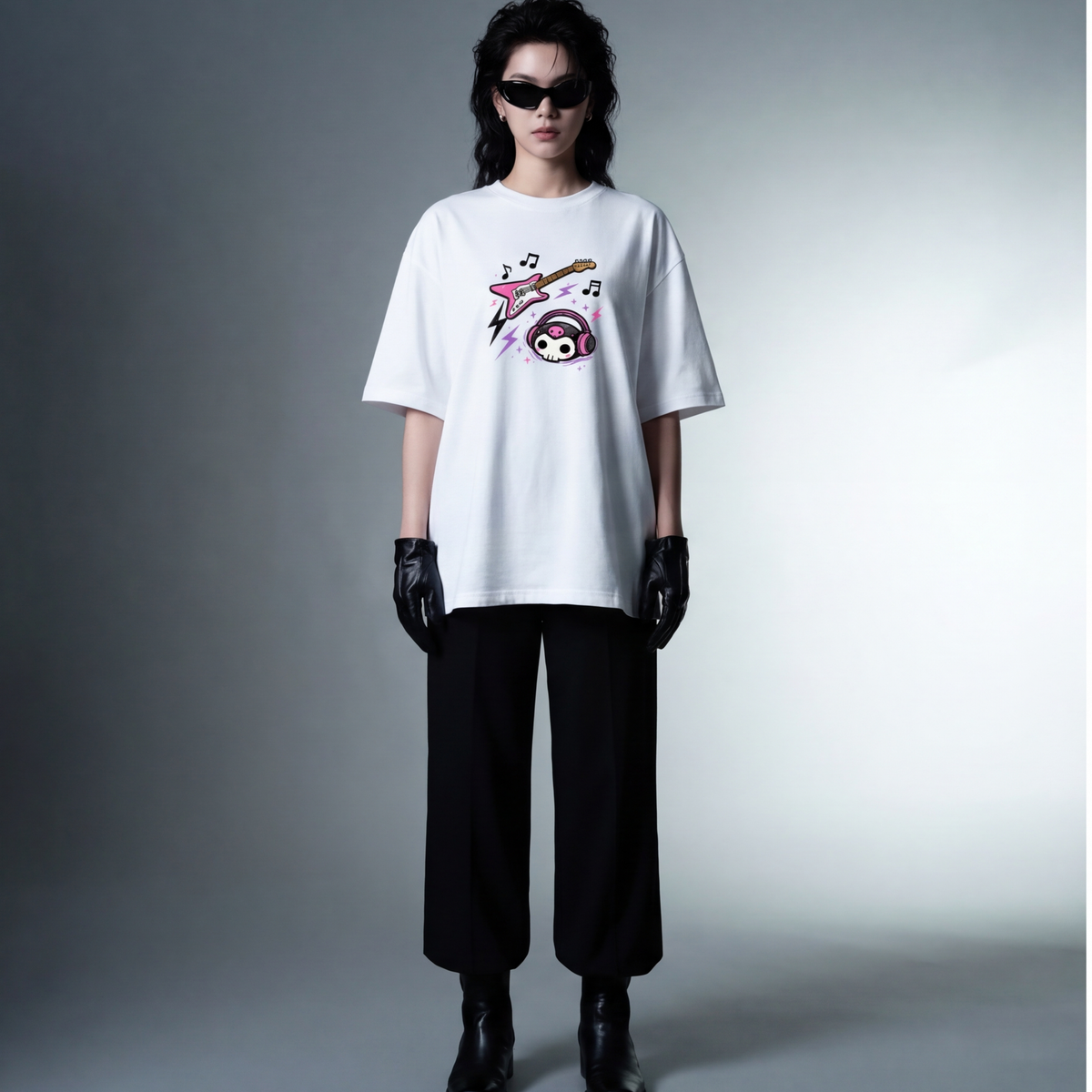 blacklist-punk-princess-tee-white model front