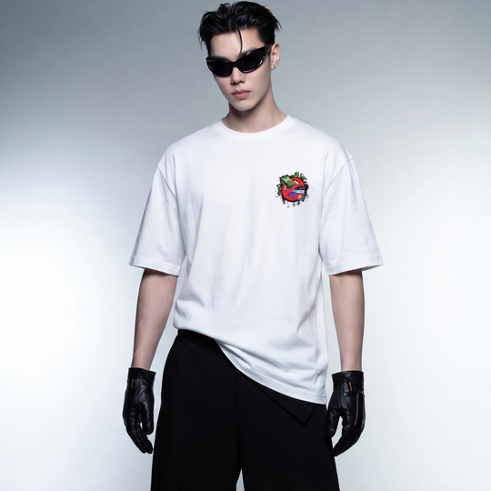 Cash & Cards White Oversized T-Shirt