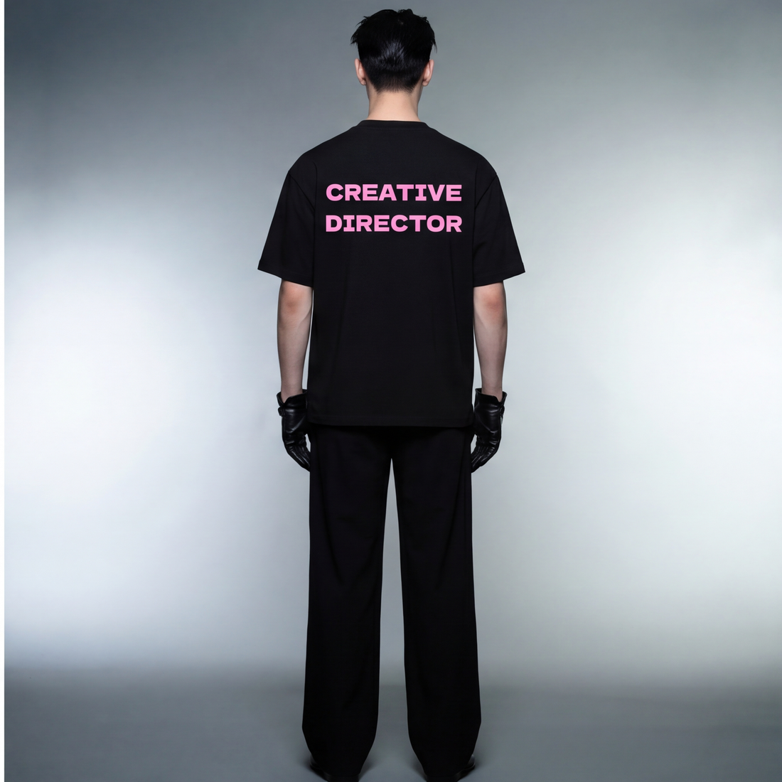 creative-director-blacklist-black-t-shirt model back