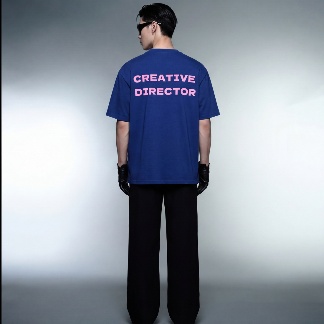 creative-director-blacklist-blue-t-shirt model back