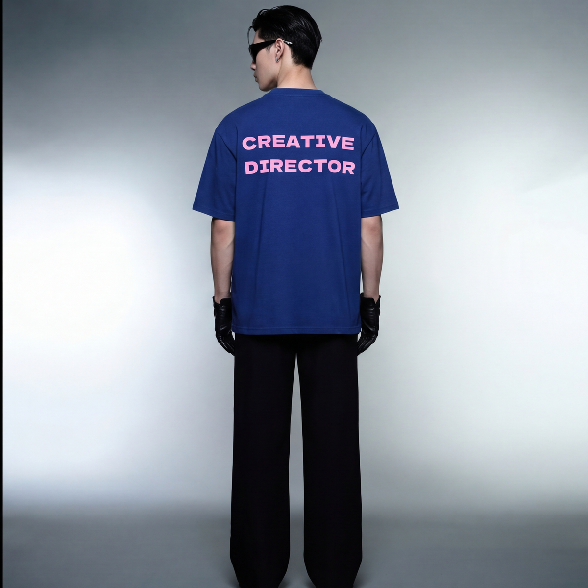 creative-director-blacklist-blue-t-shirt model back