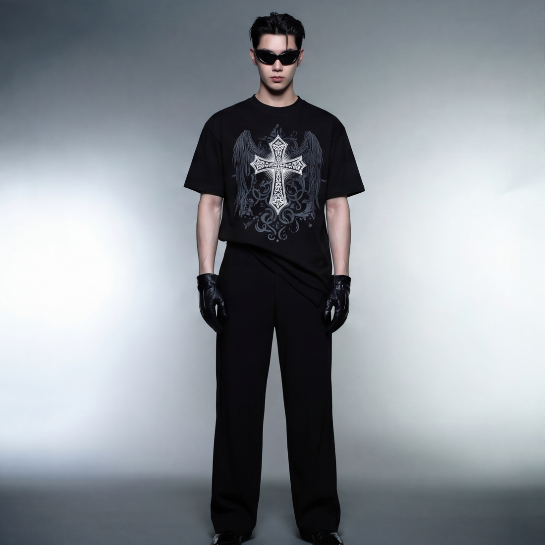 desire-blacklist-blck-t-shirt model front