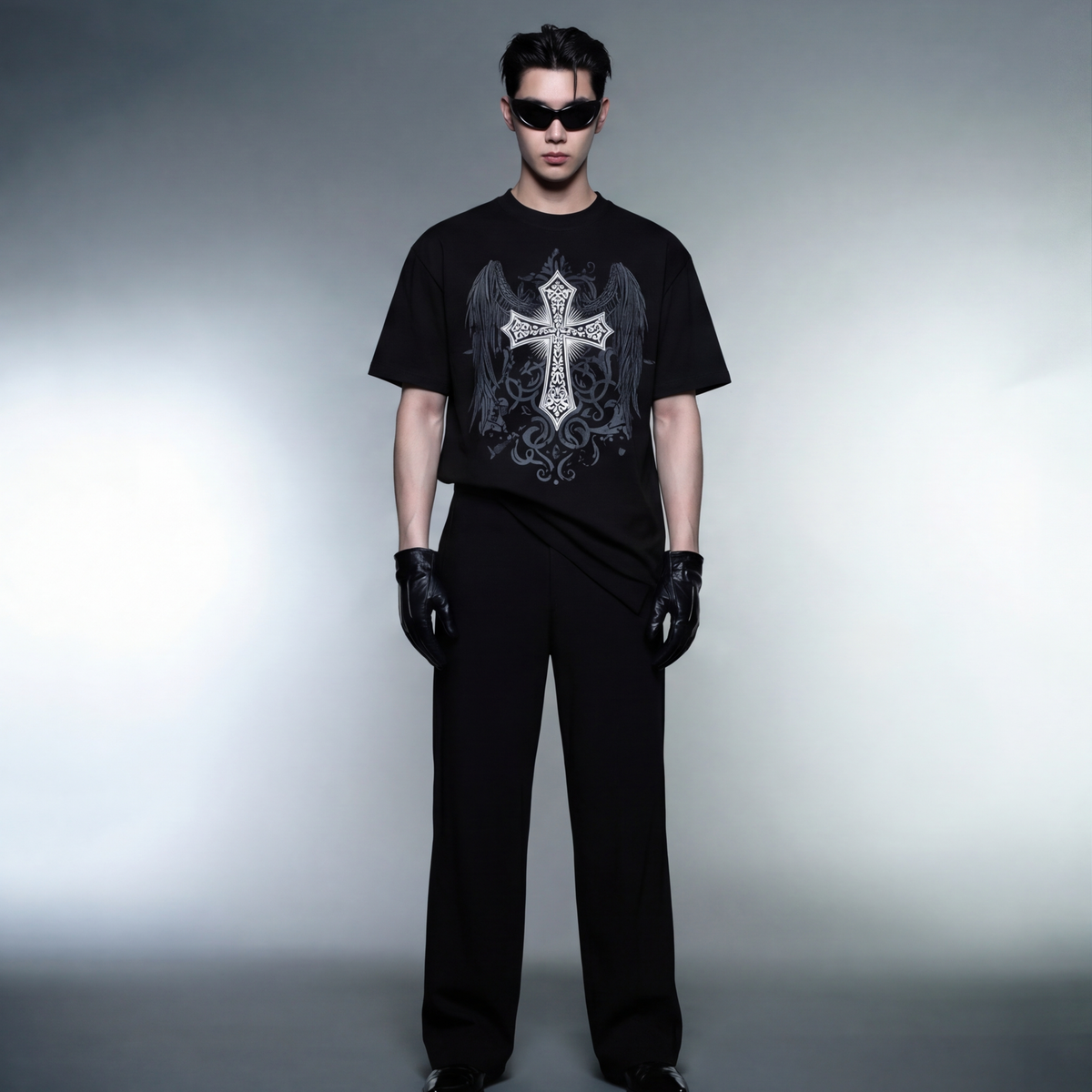 desire-blacklist-blck-t-shirt model front