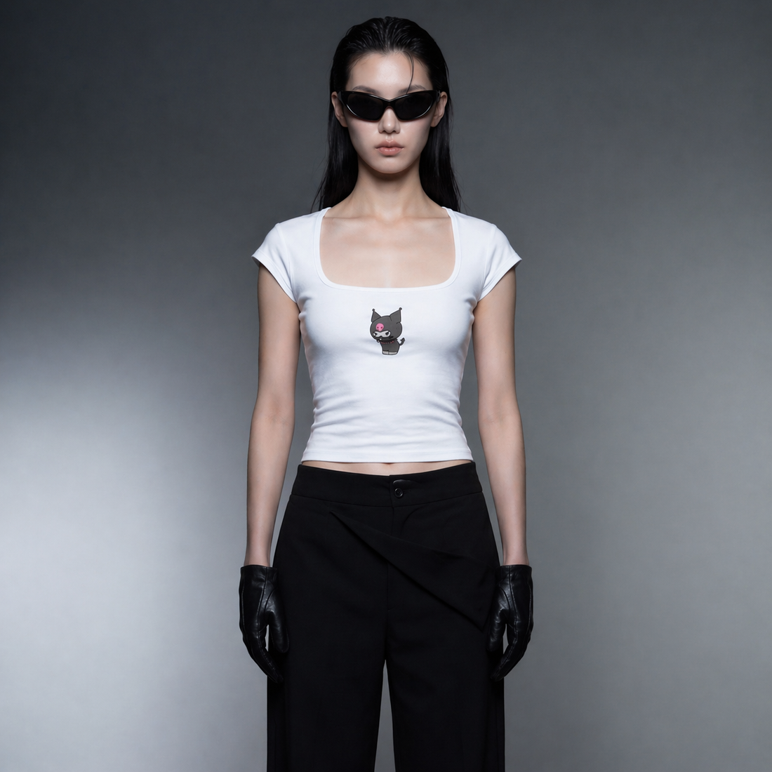 Blacklist Little Devil Baby Tee White
