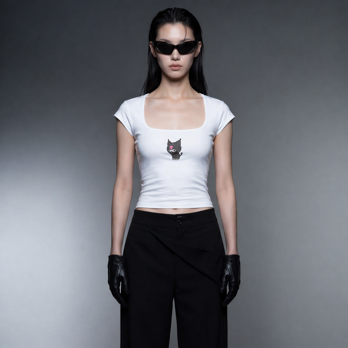 Blacklist Little Devil Baby Tee White