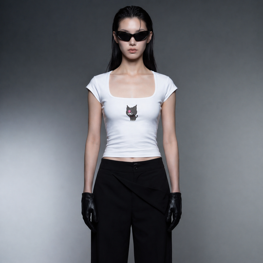 Blacklist Little Devil Baby Tee White