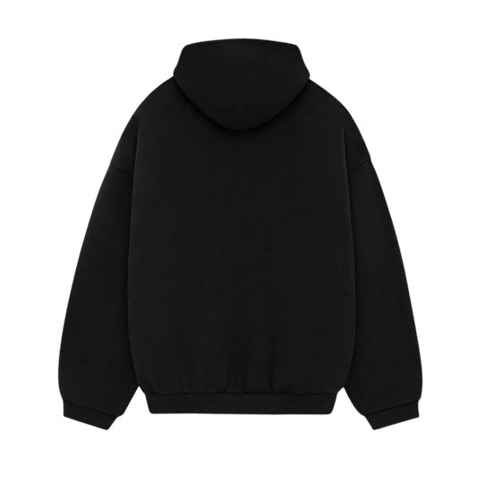 BLACKLIST ESSENTIAL BLACK OVERSIZED HOODIE 2.0