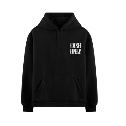 MONEY ON MY MIND BLACK OVERSIZED HOODIE