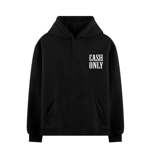 MONEY ON MY MIND BLACK OVERSIZED HOODIE