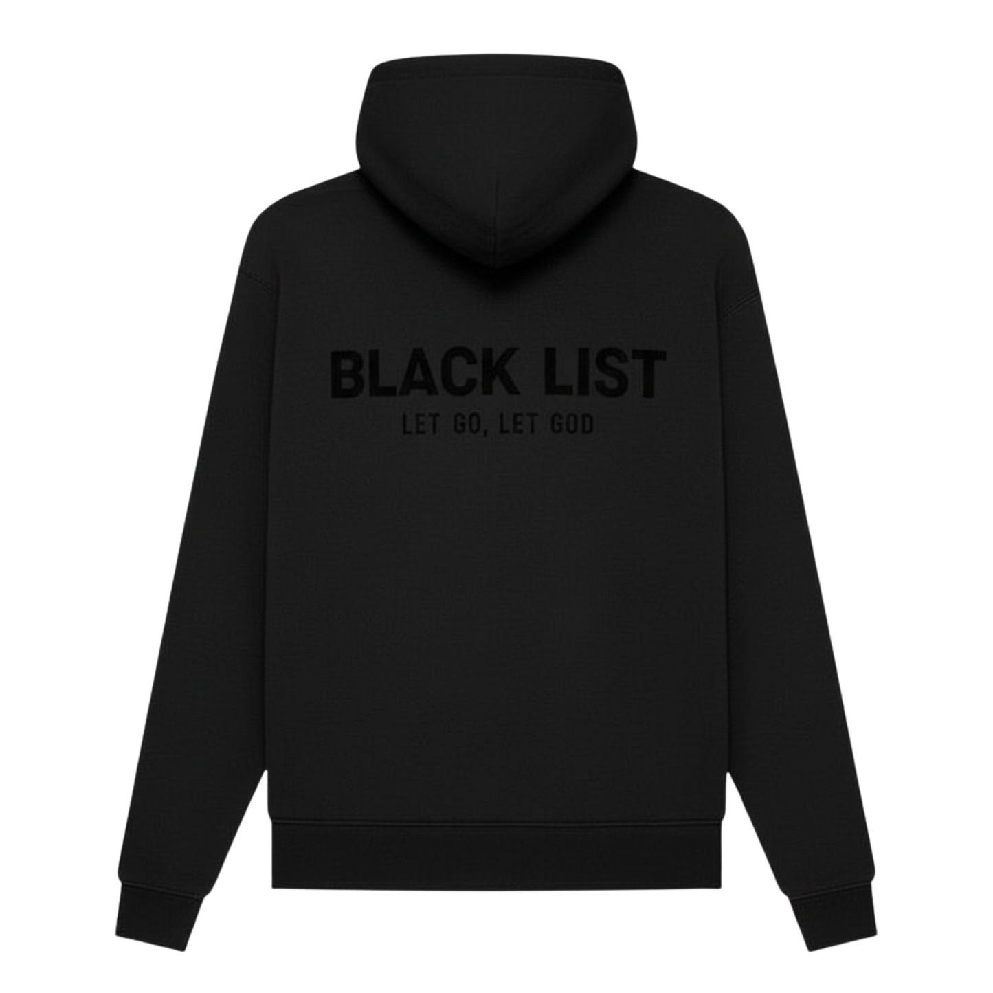 BLACKLIST ESSENTIAL BLACK OVERSIZED HOODIE 1.0