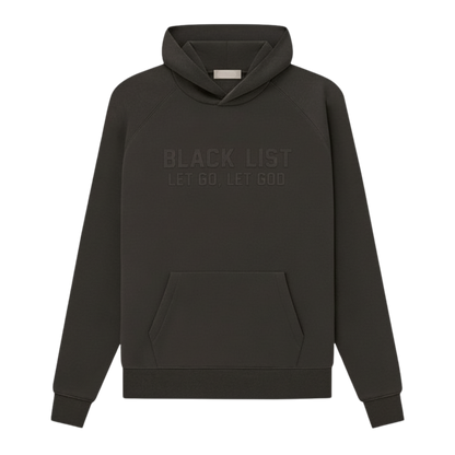 BLACKLIST ESSENTIAL OFF BLACK OVERSIZED HOODIE 1.0
