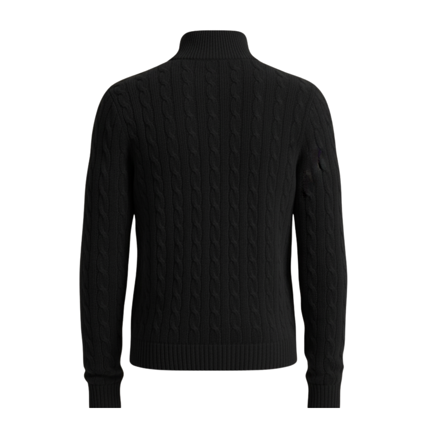 BLACKLIST BLACK KNIT POLO