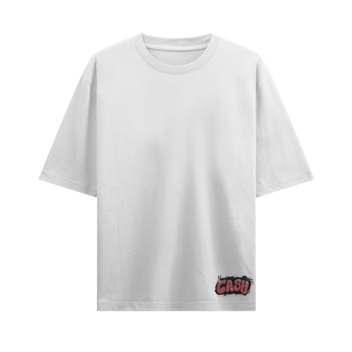 DONT SAVE HER SAVE CASH WHITE OVERSIZED T-SHIRT