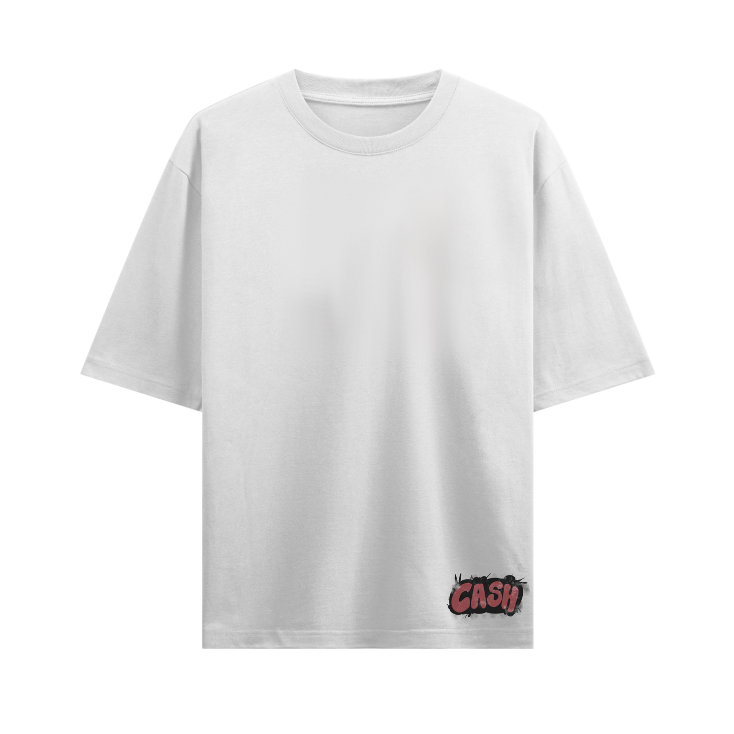 DONT SAVE HER SAVE CASH WHITE OVERSIZED T-SHIRT