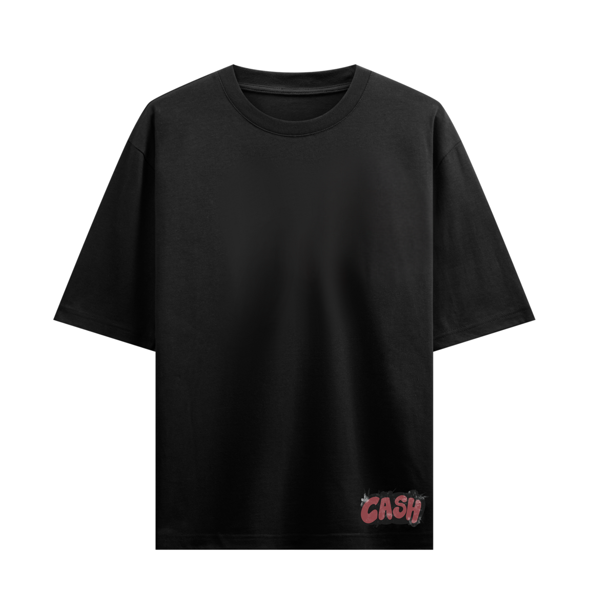 DONT SAVE HER SAVE CASH BLACK OVERSIZED T-SHIRT