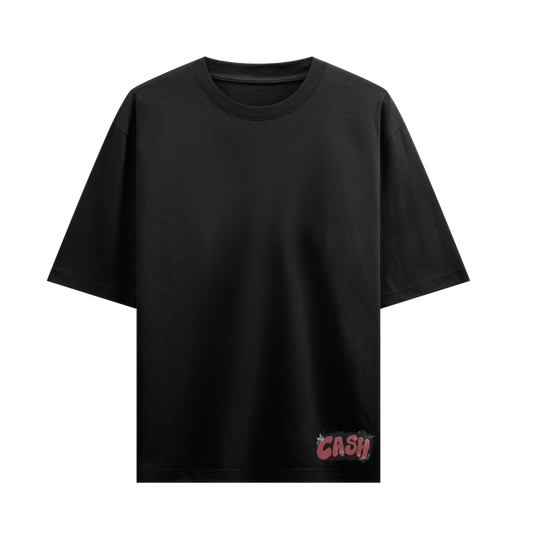 Don't Save Her Save Cash Black Oversized T-Shirt
