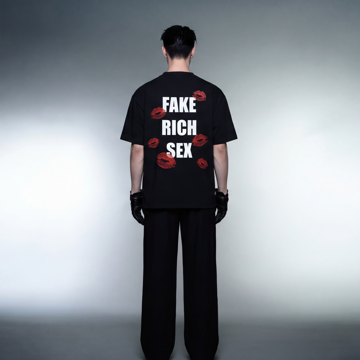 fake-rich-sex-black-t-shirt-limited-edition model back