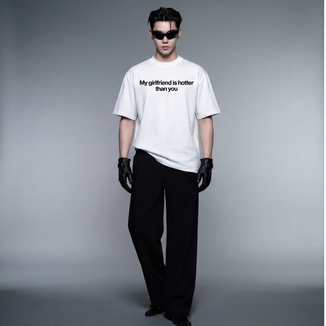 gf-blacklist-white-t-shirt model front