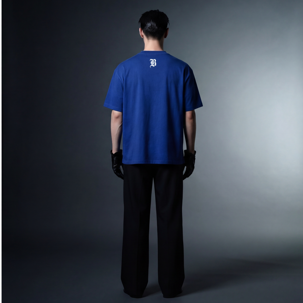gods-favourite-child-blue-t-shirt model back