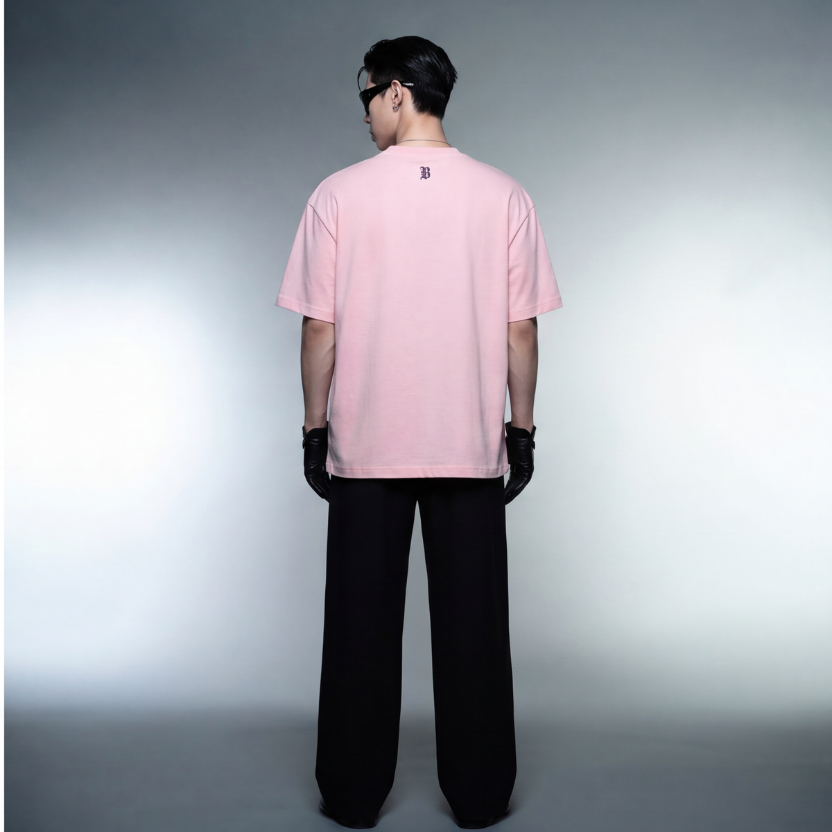gods-favourite-child-pink-t-shirt model back
