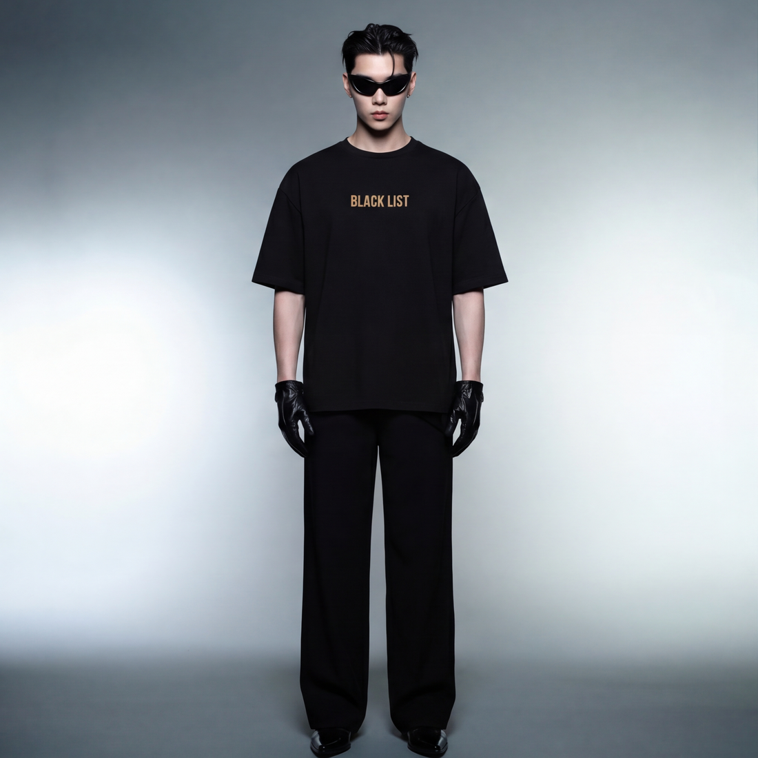 gods-favourite-child-t-shirt-black model front