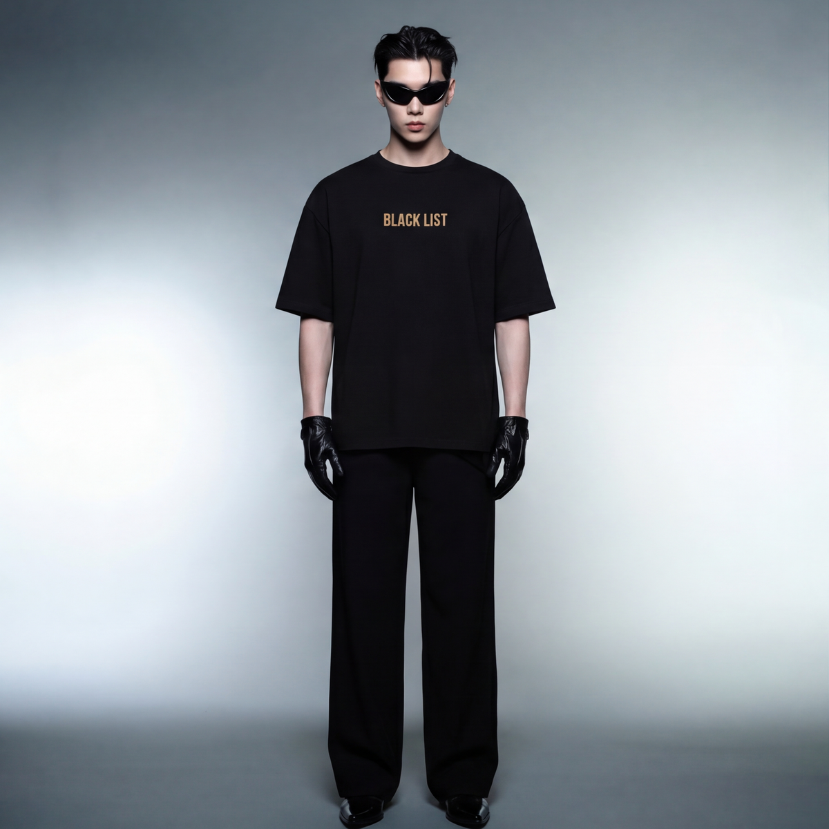 gods-favourite-child-t-shirt-black model front