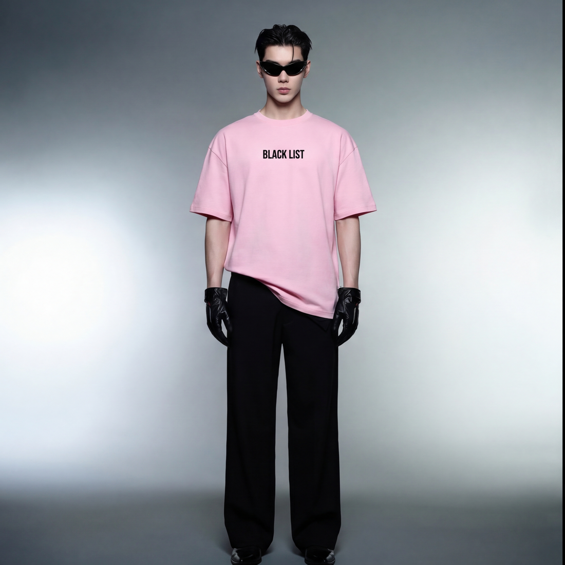 gods-favourite-child-t-shirt-pink model front