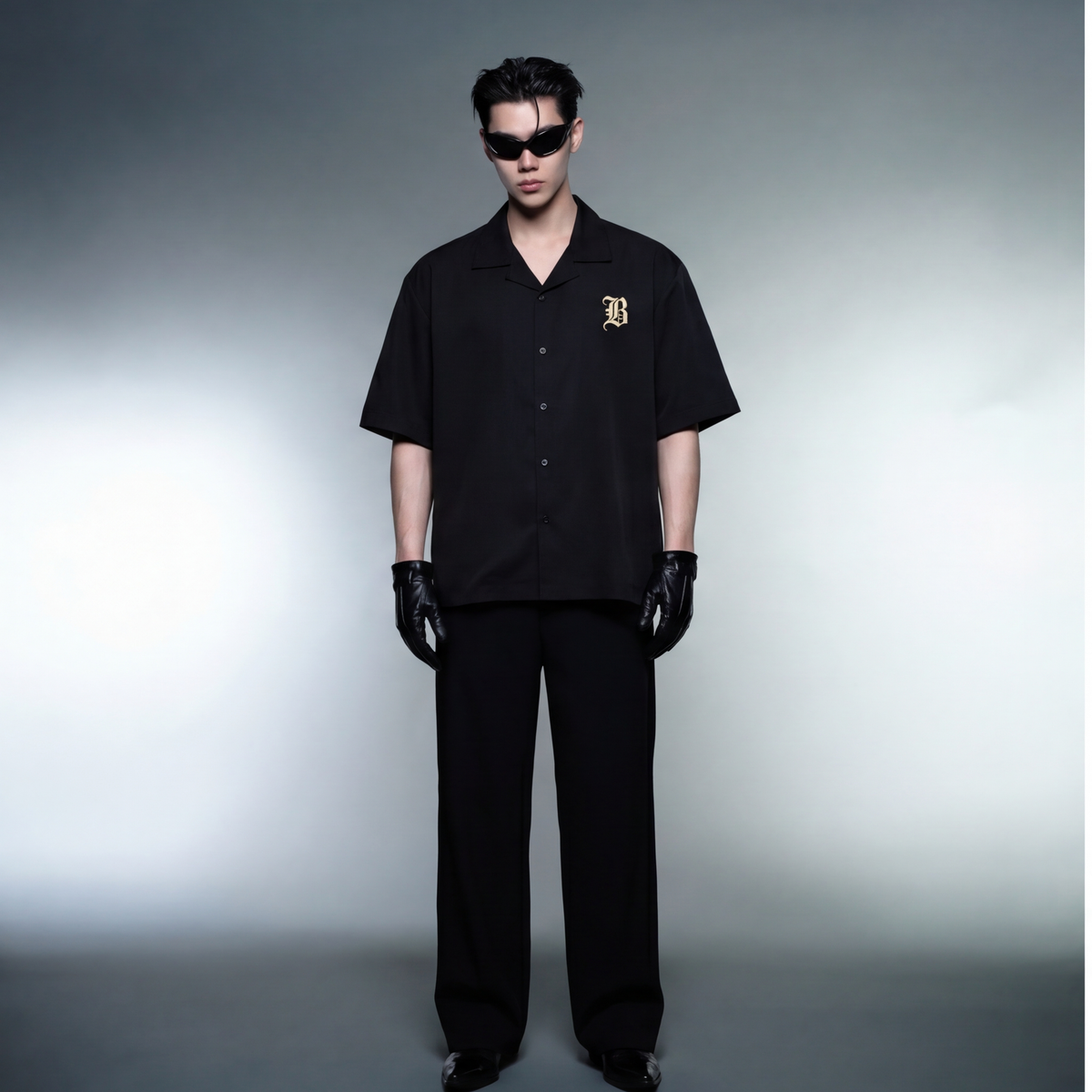 holy-spirit-blacklist-black-t-shirt-1 model front