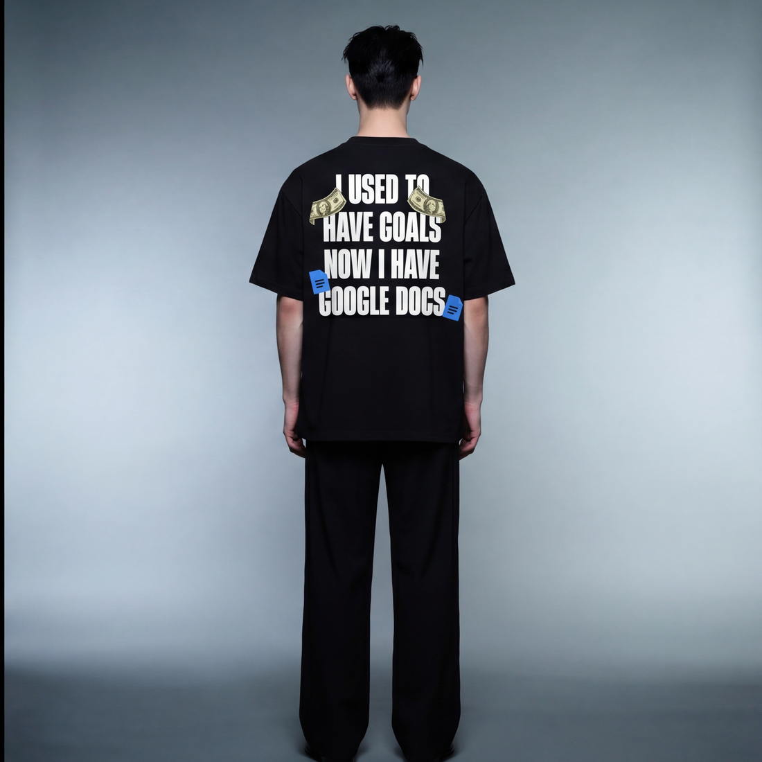 i-used-to-have-goals-custom-black-t-shirt model back