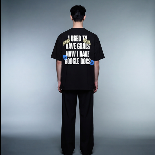 I Used to Have Goals Custom Black T-Shirt