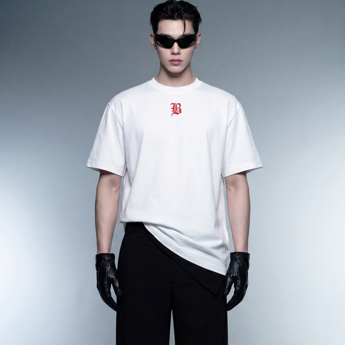 kiss-blacklist-white-t-shirt model front