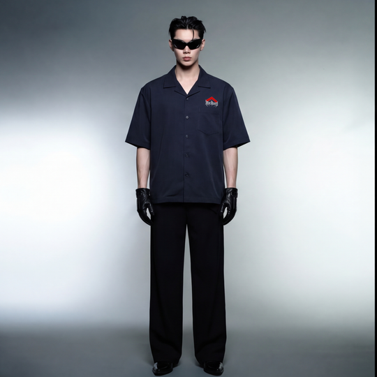Malboro Blacklist Black Bowling Shirt