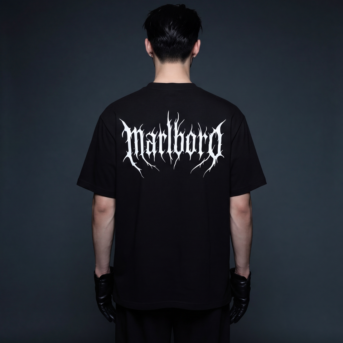 malboro-blacklist-black-t-shirt model back