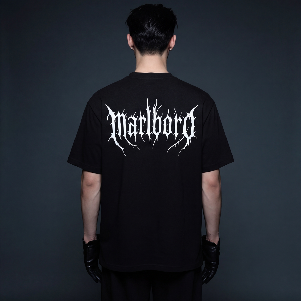 malboro-blacklist-black-t-shirt model back