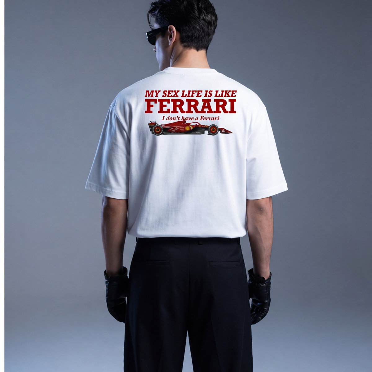 need-money-for-porsche-oversized-tee-limited-edition-copy model back