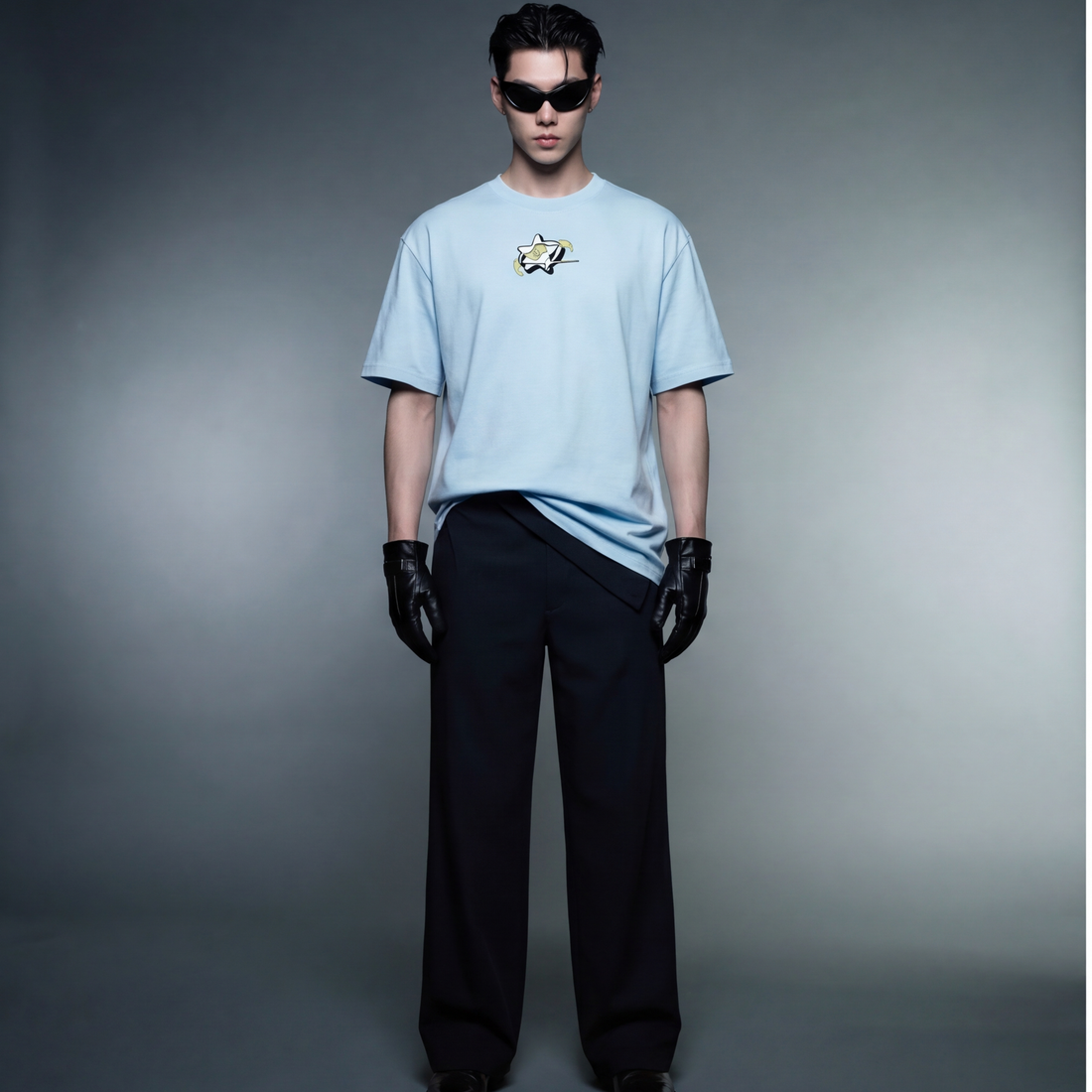 no-risk-no-profit-icr-blue-t-shirt-1 model front