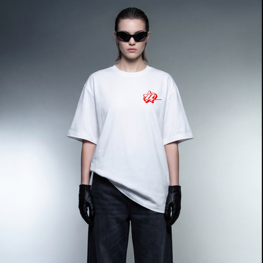Eat Your Girl Right White Oversized T-Shirt