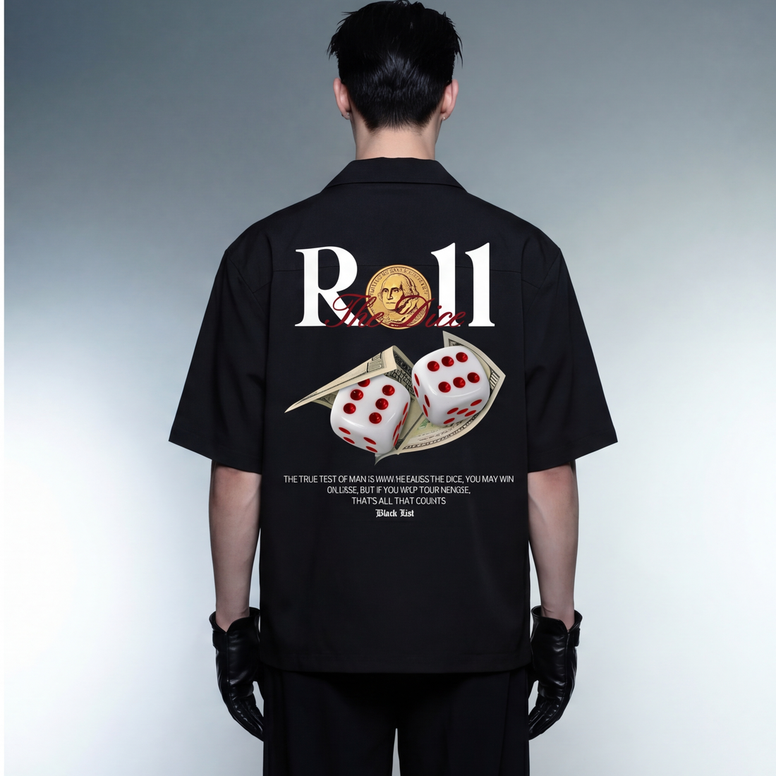 roll-the-dice-blacklist-black-bowling-shirt model back