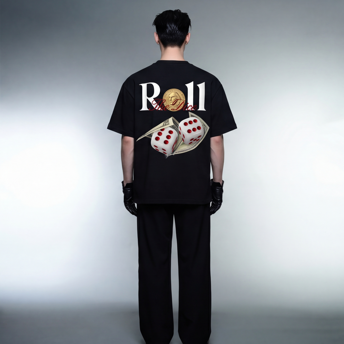roll-the-dice-blacklist-black-t-shirt model back