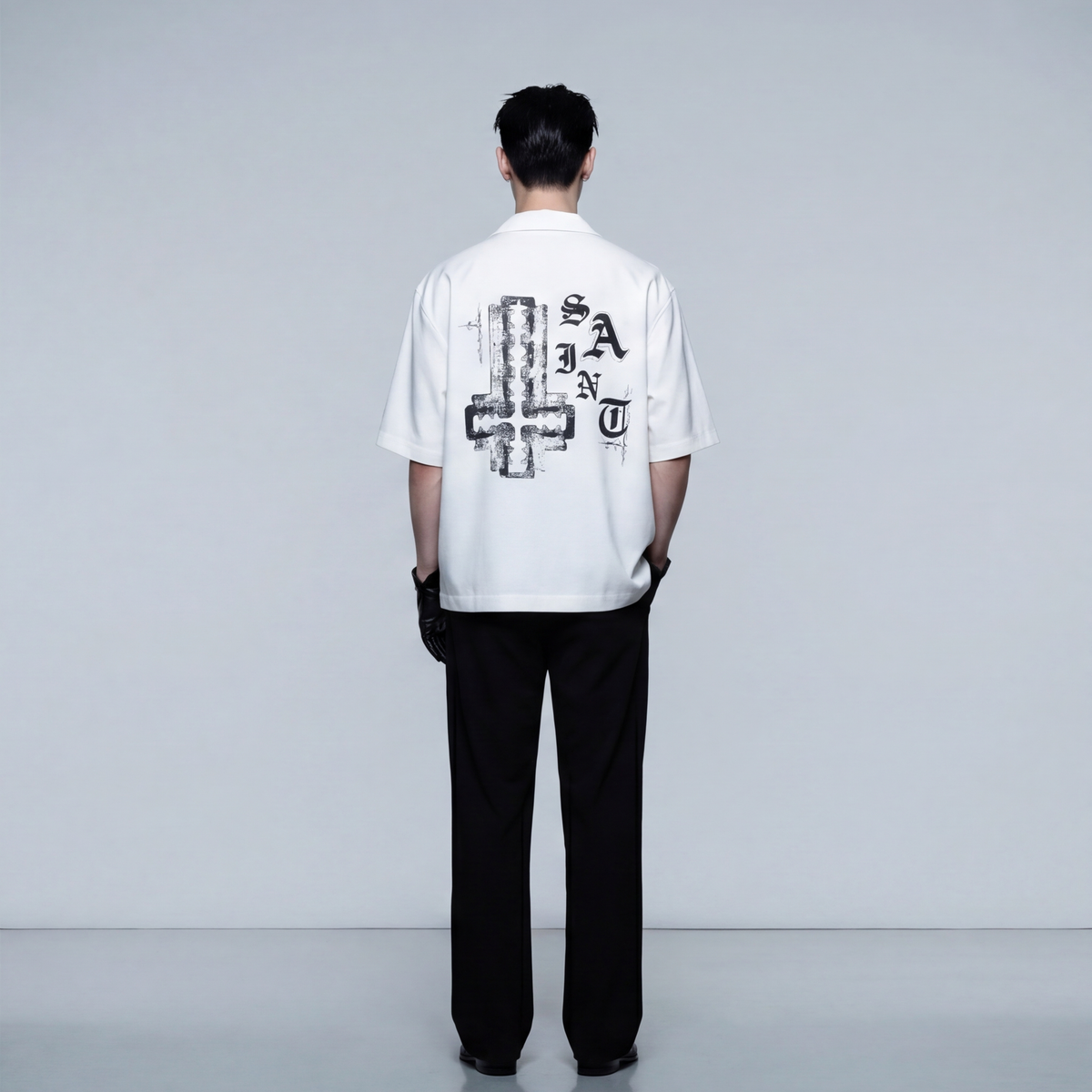 saint-cross-blacklist-white-bowling-shirt model back