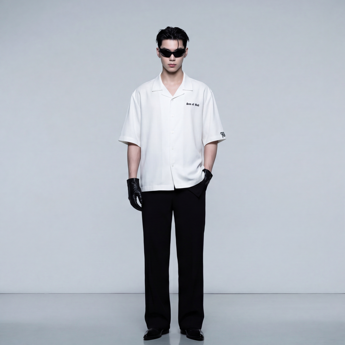 saint-cross-blacklist-white-bowling-shirt model front