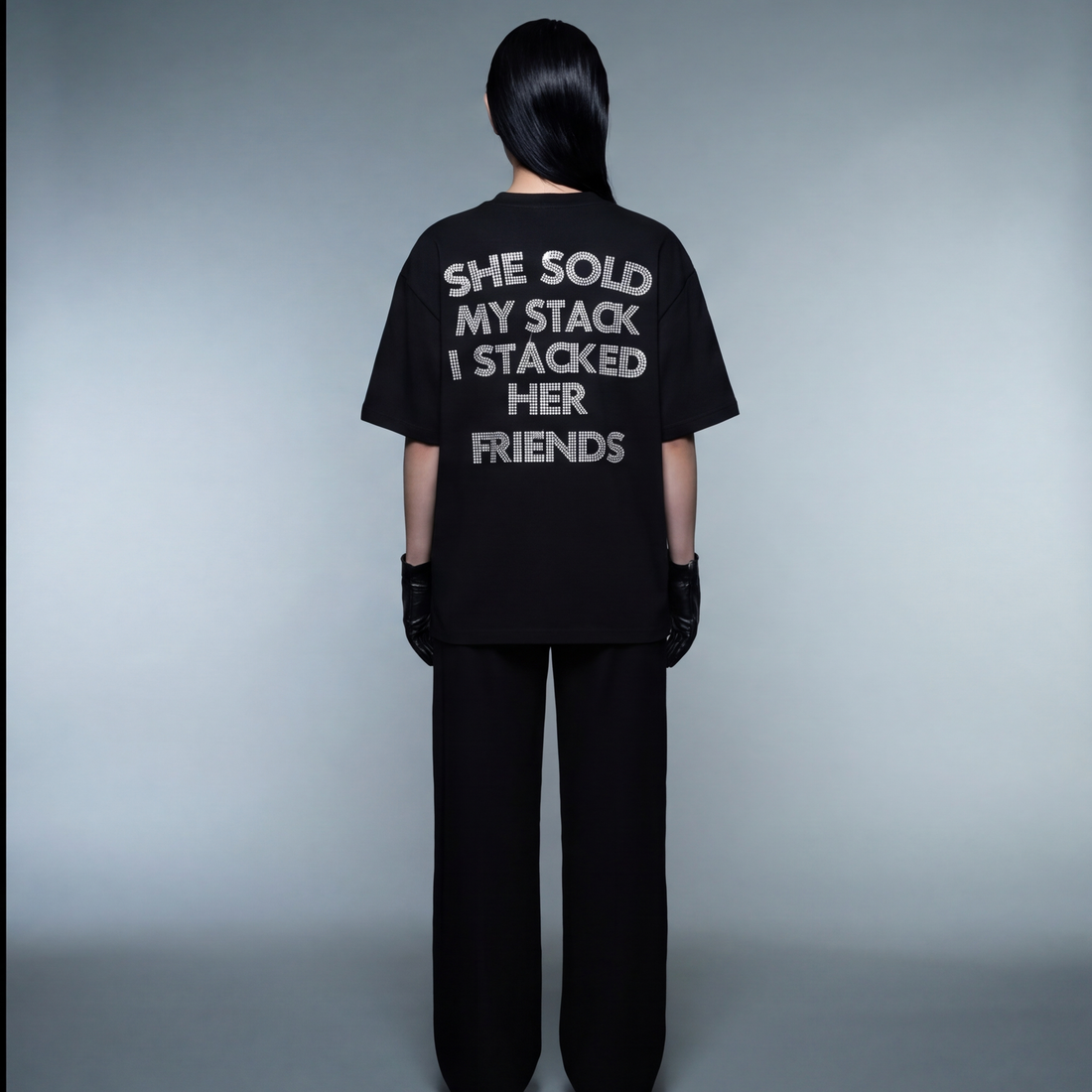 she-sold-my-stack-i-stacked-her-friends-black-t-shirt model back