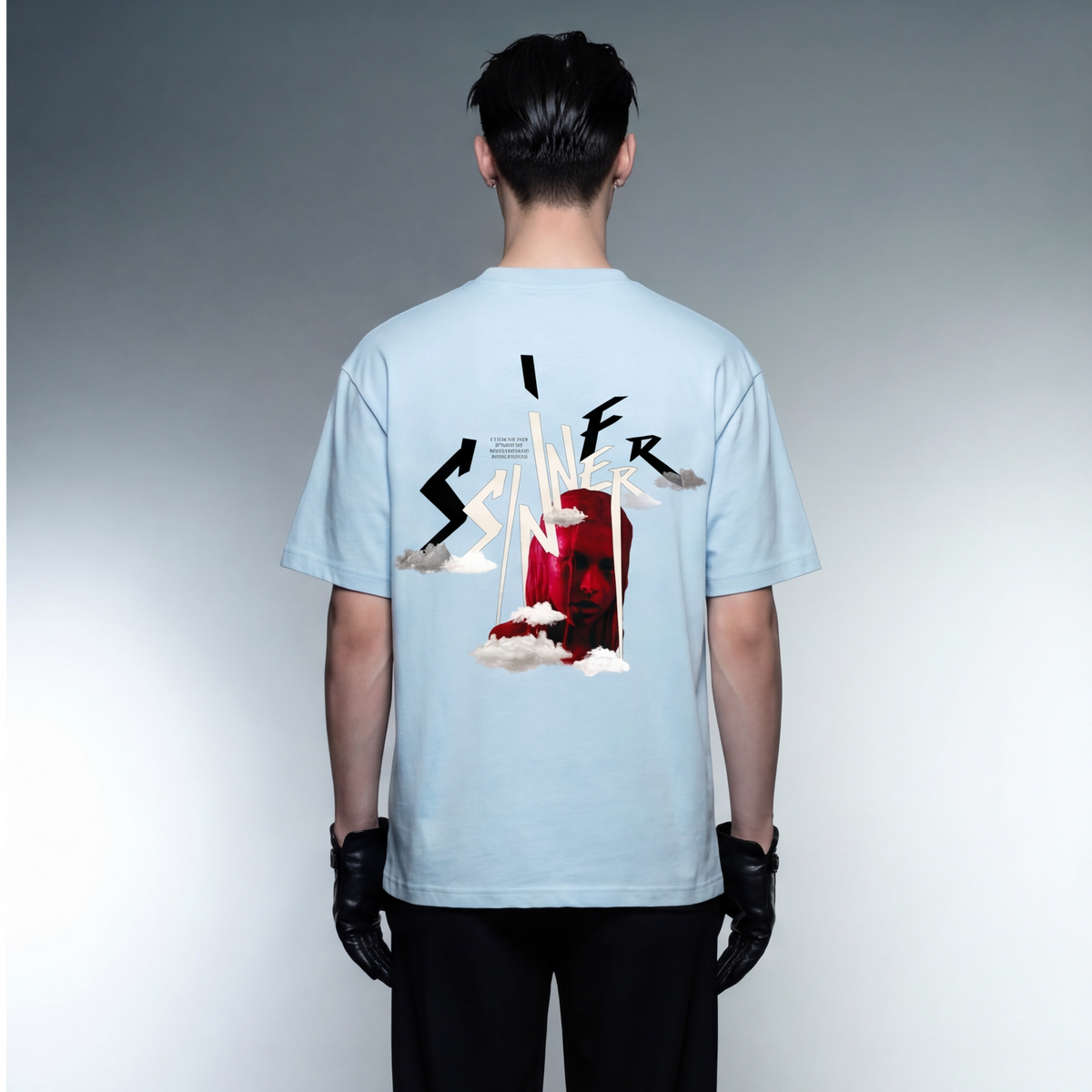 sinner-blacklist-ice-blue-t-shirt model back