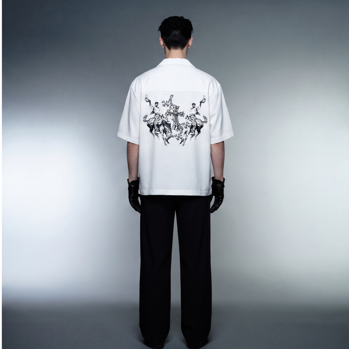 son-of-god-blacklist-white-bowling-shirt model back