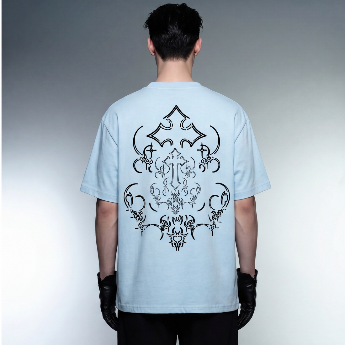 tribe-blacklist-ice-blue-t-shirt model back