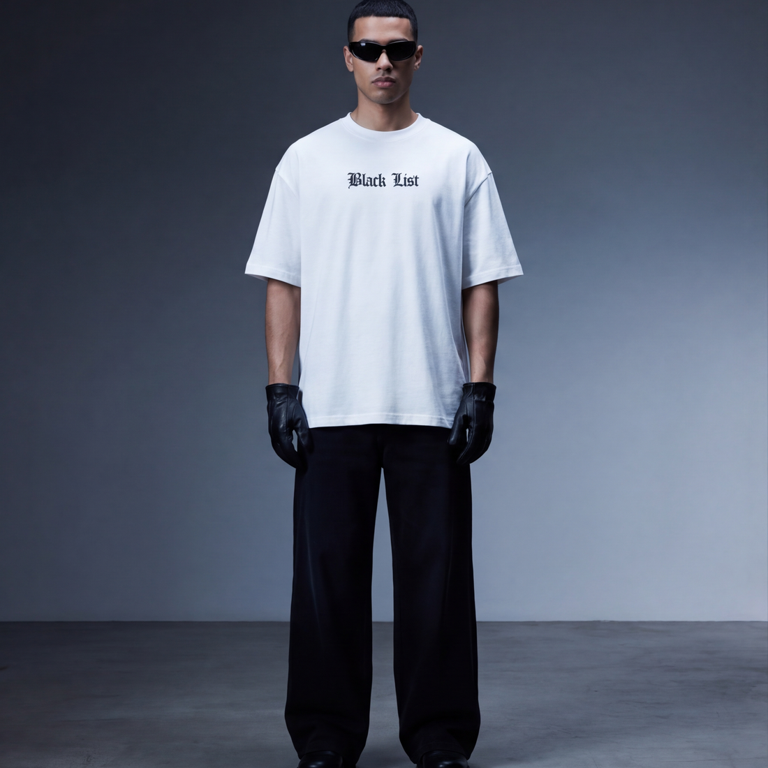 tribe-blacklist-white-t-shirt model front